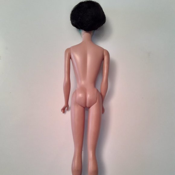 Vtg 1961 Mattel Barbie Bubble Cut Hair, Raven, Brunette Bouffant - Picture 5 of 16